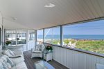 Ocean views from open-air porch