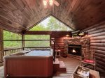 ANTLER LODGE -  Large wooded lot with huge firepit & small creek