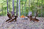 FIRE PIT FACING WINTER SEASONAL MOUNTAIN VIEWS