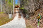 PAVED DRIVEWAY UP TO CABIN