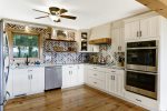 HERRINGBONE TILED BACKSPLASH & DOUBLE OVEN