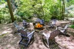 CREEK SIDE FIRE PIT w/7 STRONG QUALITY ADIRONDACK CHAIRS
