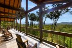 MAIN LVL DECK SEATING w/MOUNTAIN VIEWS