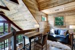 LOFT WORK DESK & LOVE SEAT READING AREA