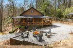 FIRE PIT TO CABIN VIEW