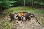 CUSTOM BUILT FIRE PIT AREA
