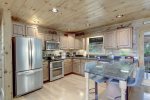 ALL GRANITE KITCHEN w/ELECTRIC COOKTOP & FRENCH 3-DOOR FRIDGE