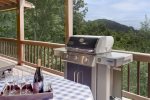 3-BURNER GAS GRILL HARD-LINED TO HOUSE PROPANE