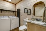 MAIN LVL HALF BATH & LAUNDRY UNITS