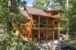 MAIN DECK OVERLOOKS SHADY WHISPERING TREE