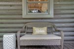 TERRACE LOVE SEAT SAYS IT ALL