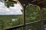 MAIN LVL DECK OFF THE RAILS VIEW OF MOUNTAIN RANGE & LAKE BLUE RIDGE
