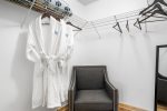 LOFT KING SUITE WALK-IN CLOSET w/LUXURY TURKISH BATHROBS