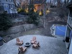Backyard view off the upstairs deck