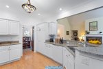 Kitchen is fully equipped with tons of counter space