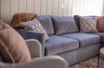 Cozy sofa perfect for a nap