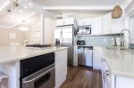 Spacious kitchen with quartz countertops