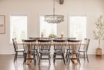 Large dining table seats 10 