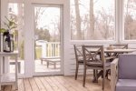 Enjoy your coffee in the beautiful screen porch