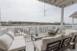 First floor deck with river views 