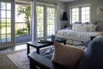 Large Queen daybed with views toward the beach