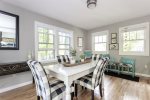 Dining room off the kitchen perfect for enjoying a meal