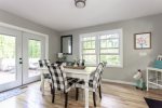 Dining area and an open concept living area