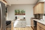 Spacious kitchen on the main floor 