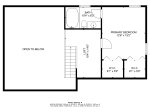 Floor plan for the primary loft area