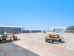 Large outdoor space on the roof for community and guest use