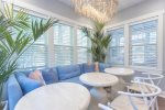 Stunning and stylish dining space off the kitchen 