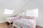 Beautiful bedroom upstairs with two Queen beds