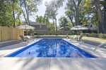 Take a dip in the private pool or walk the short distance to Lake Michigan 