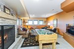 Enjoy a game of Foosball in the basement 