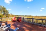 Enjoy the views on the deck