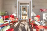 Charming sun room at the front of the home