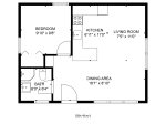 Floor plan for the guest house