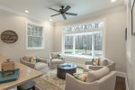 Seating Area Overlooking the Back Yard and Pool