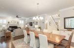 Large Dining Table In Open Concept Living Area on First Floor