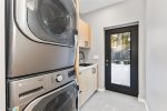 Laundry room on garden level