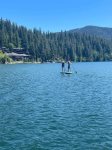 Take a paddle board and explore the sandbar and lake