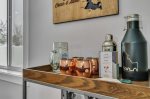 Welcome to this fun side bar to help mix up any yummy cocktail Perfect to set up and enjoy drinks during a game night with family and/or friends