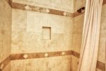 Upstairs Tiled Walk-in Shower -2nd Full Bathroom