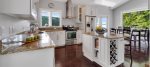 Fully-equipped kitchen for cooking with a view & vaulted ceilings