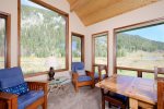 Dining room over looking the Gallatin River