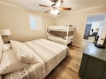 Bedroom 2 w 1 King and Bunk Bed