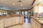 Fully stocked large kitchen