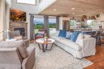 Living room and kitchen