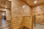 Entrance to downstairs Pool room 