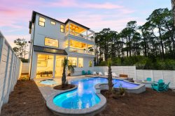 STUNNING! NEW Loaded Beach Home! Golf Cart & 6 YOLO Bikes Included! Resort-Style Pool, Steps to Beach!